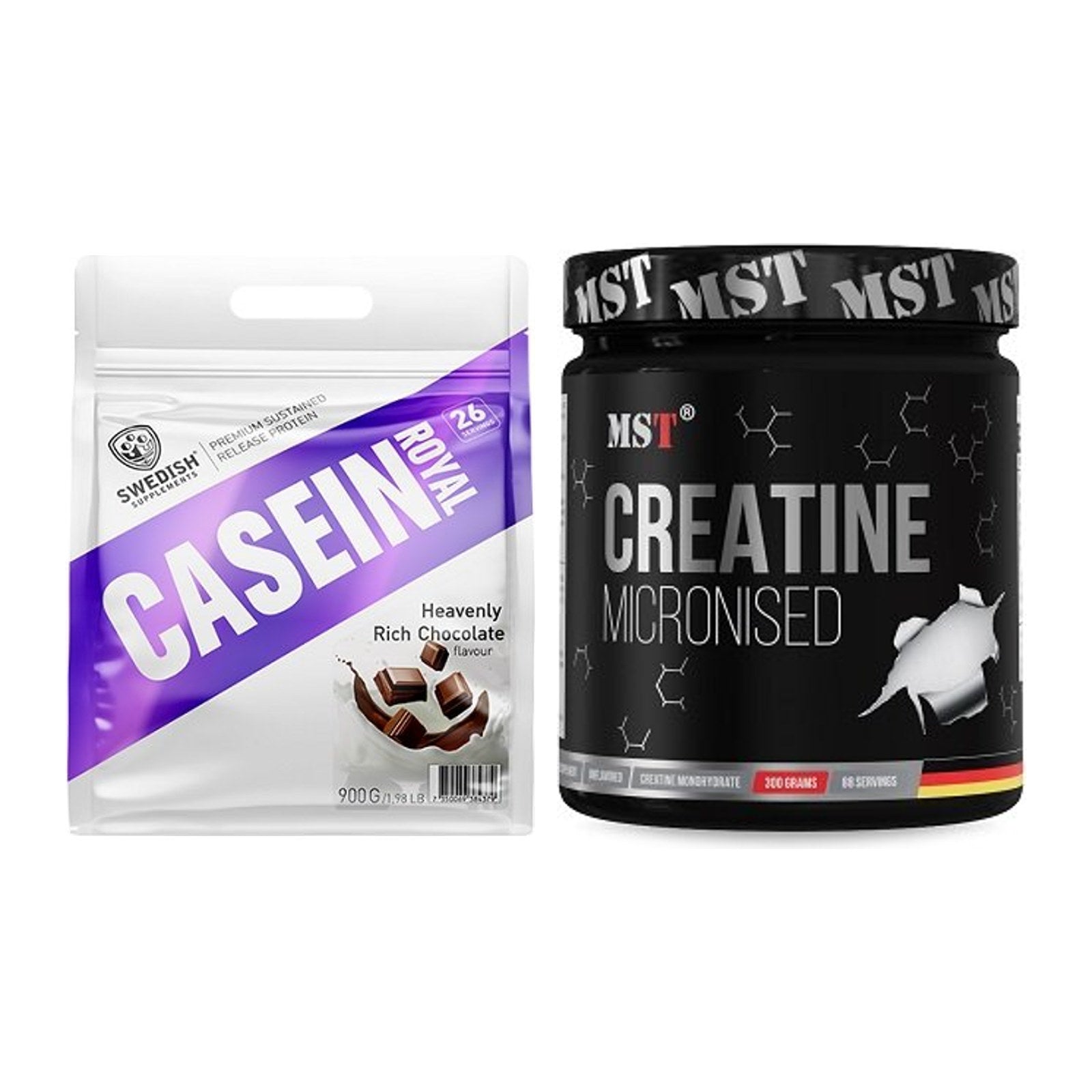 Muskelaufbau-Set: Swedish Supplements + MST Creatin Monohydrate – alle enthaltenen Artikel
