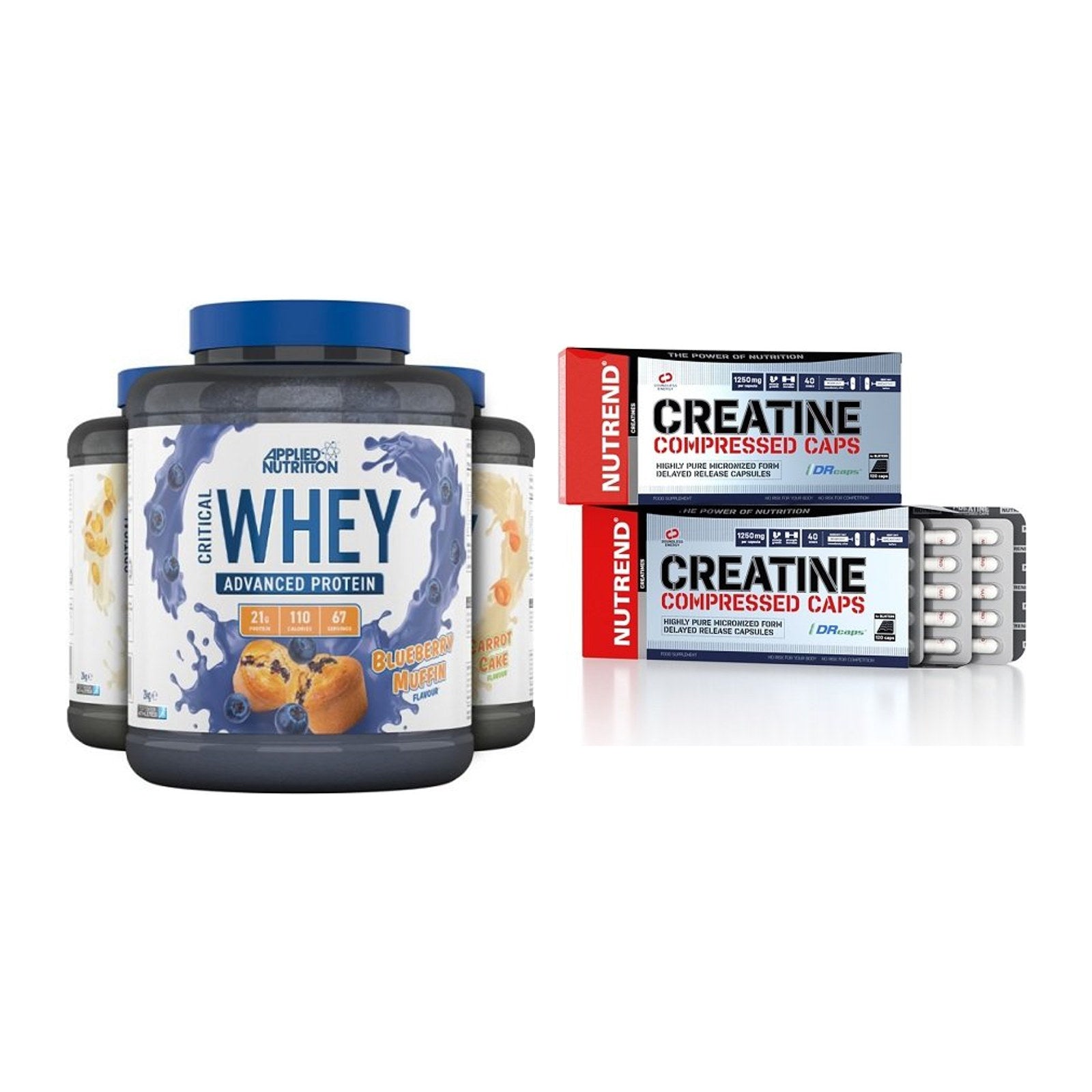 Muskelaufbau-Set: Applied Nutrition + Nutrend Creatine – alle enthaltenen Artikel