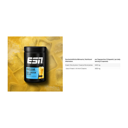 Muskelaufbau-Set: ESN ISOCLEAR Whey + INLEAD Creatine – alle enthaltenen Artikel