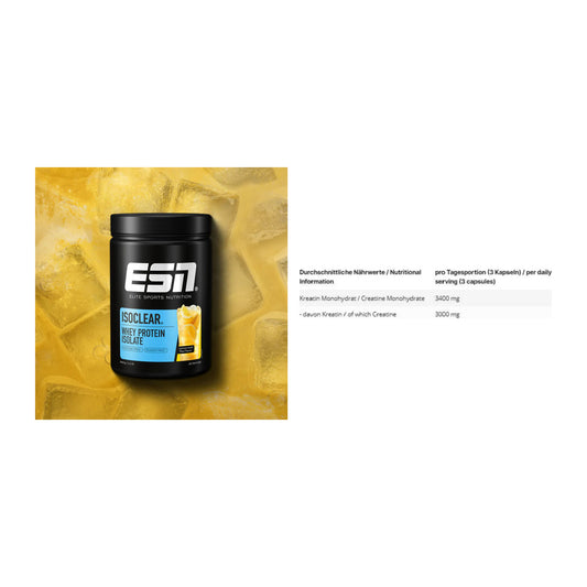 Muskelaufbau-Set: ESN ISOCLEAR Whey + INLEAD Creatine – alle enthaltenen Artikel