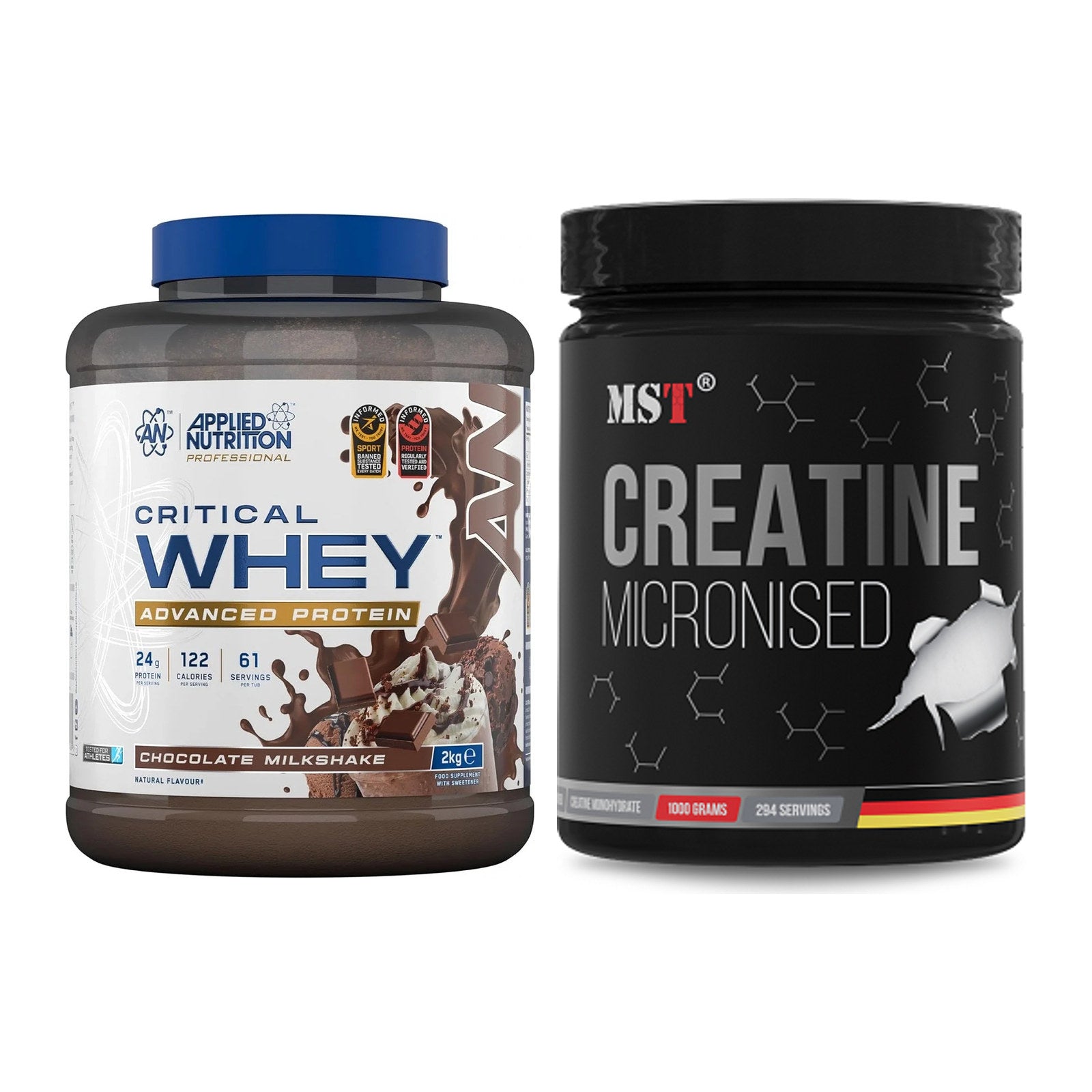 Muskelaufbau-Set: Applied Nutrition + MST Creatin Monohydrate – alle enthaltenen Artikel