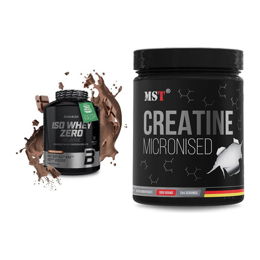 Muskelaufbau-Set: BioTech Iso Whey Zero + MST Creatin Monohydrate – alle enthaltenen Artikel