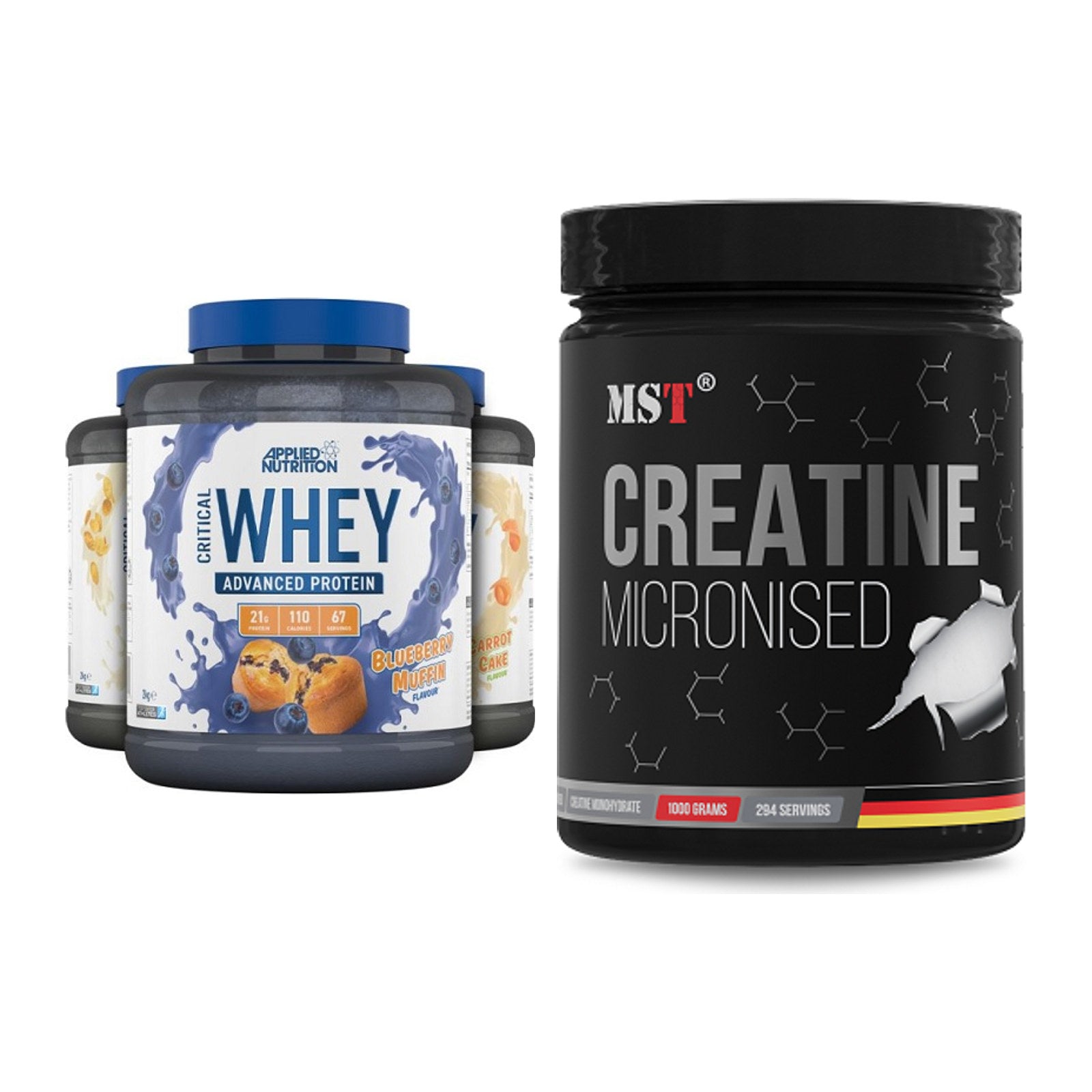 Muskelaufbau-Set: Applied Nutrition + MST Creatin Monohydrate – alle enthaltenen Artikel