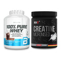 Muskelaufbau-Set: BioTech 100% Pure Whey + MST Creatin Monohydrate – alle enthaltenen Artikel