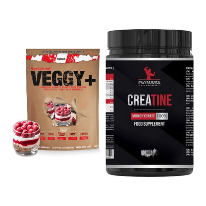 Muskelaufbau-Set: Sinob VEGGY + VEGAN + #GYMJUICE Creatine – alle enthaltenen Artikel