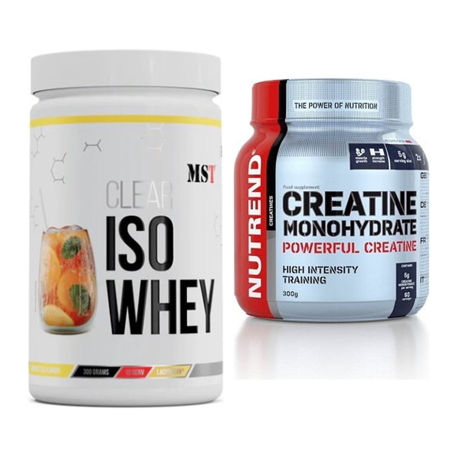 Muskelaufbau-Set: MST Iso Clear + Nutrend Creatine Monohydrate – alle enthaltenen Artikel
