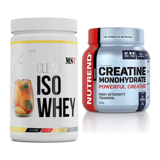 Muskelaufbau-Set: MST Iso Clear + Nutrend Creatine Monohydrate – alle enthaltenen Artikel