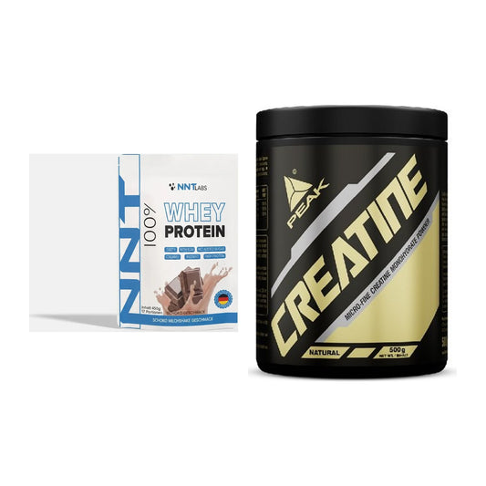Muskelaufbau-Set: NNT Whey 450g (Erdbeer) + Peak Creatin Powder – alle enthaltenen Artikel