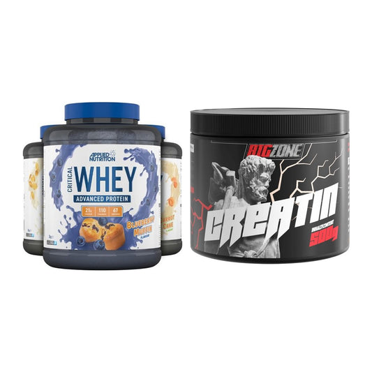 Muskelaufbau-Set: Applied Nutrition Critical Whey + Big Zone Creatin – alle enthaltenen Artikel