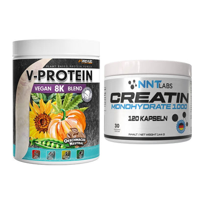 Muskelaufbau-Set: ProFuel V-Protein Vegan + NNT Creatin 1000 mg – alle enthaltenen Artikel
