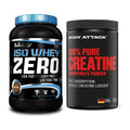 Muskelaufbau-Set: BioTech Iso Whey Zero + Body Attack 100% Pure – alle enthaltenen Artikel