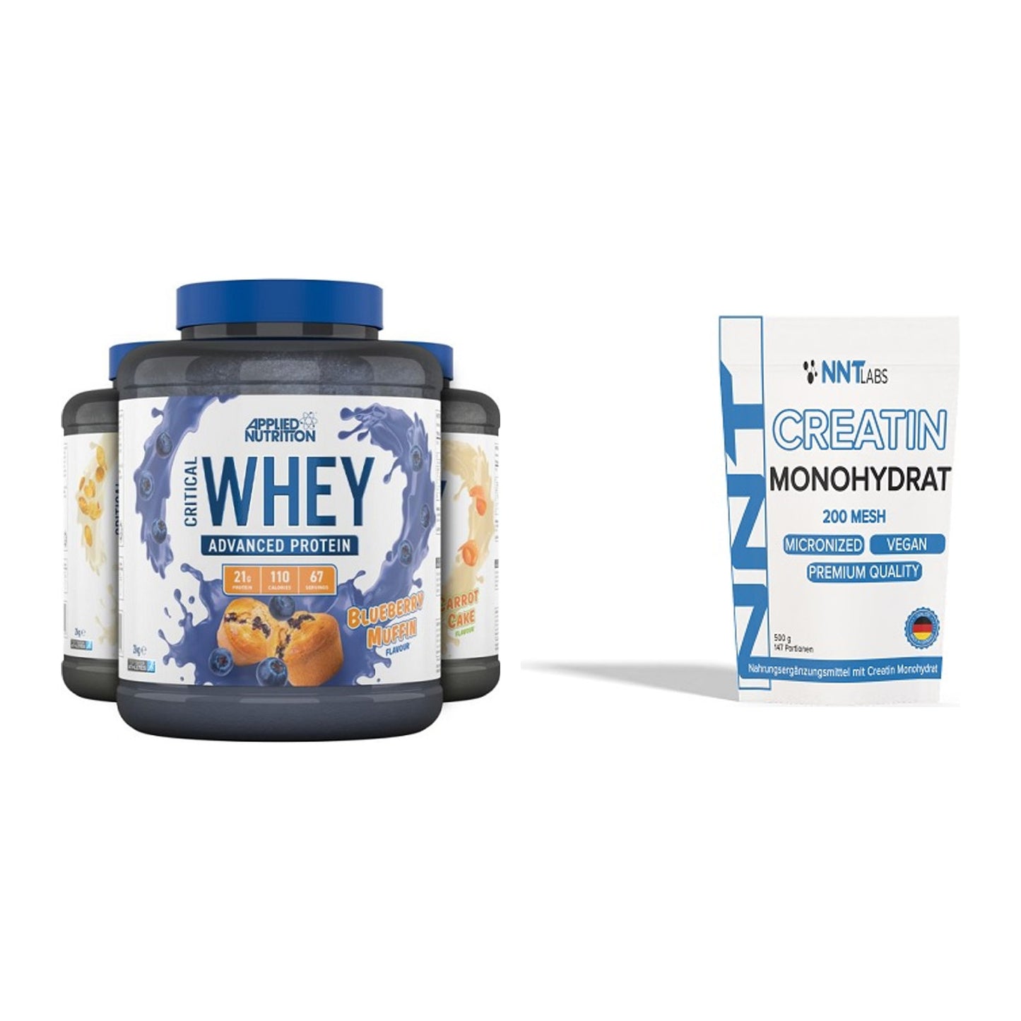 Muskelaufbau-Set: Applied Nutrition + NNT Creatin Monohydrat – alle enthaltenen Artikel