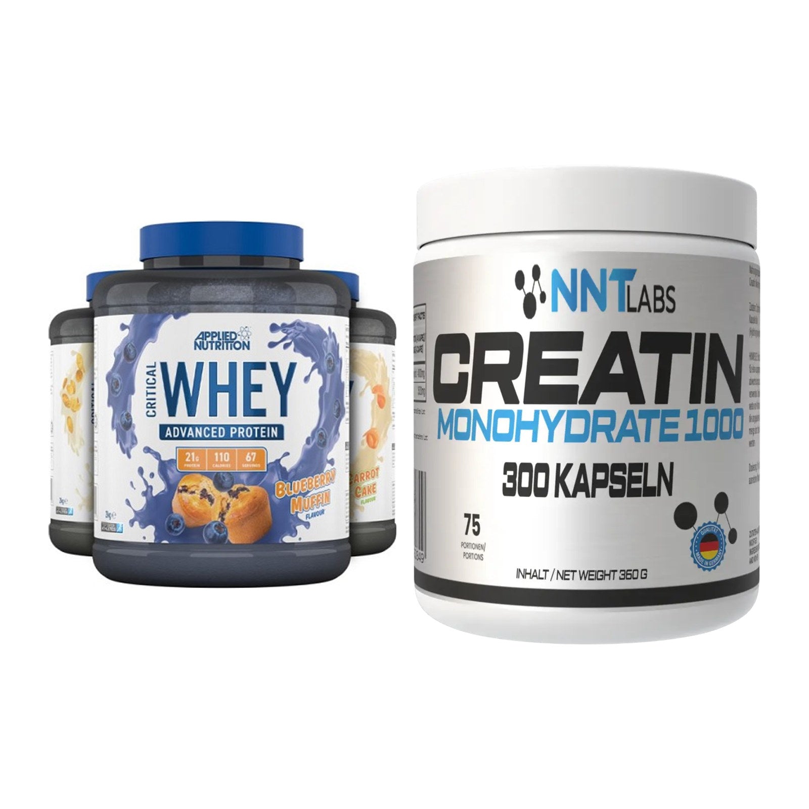 Muskelaufbau-Set: Applied Nutrition + NNT Creatin 1000 mg – alle enthaltenen Artikel