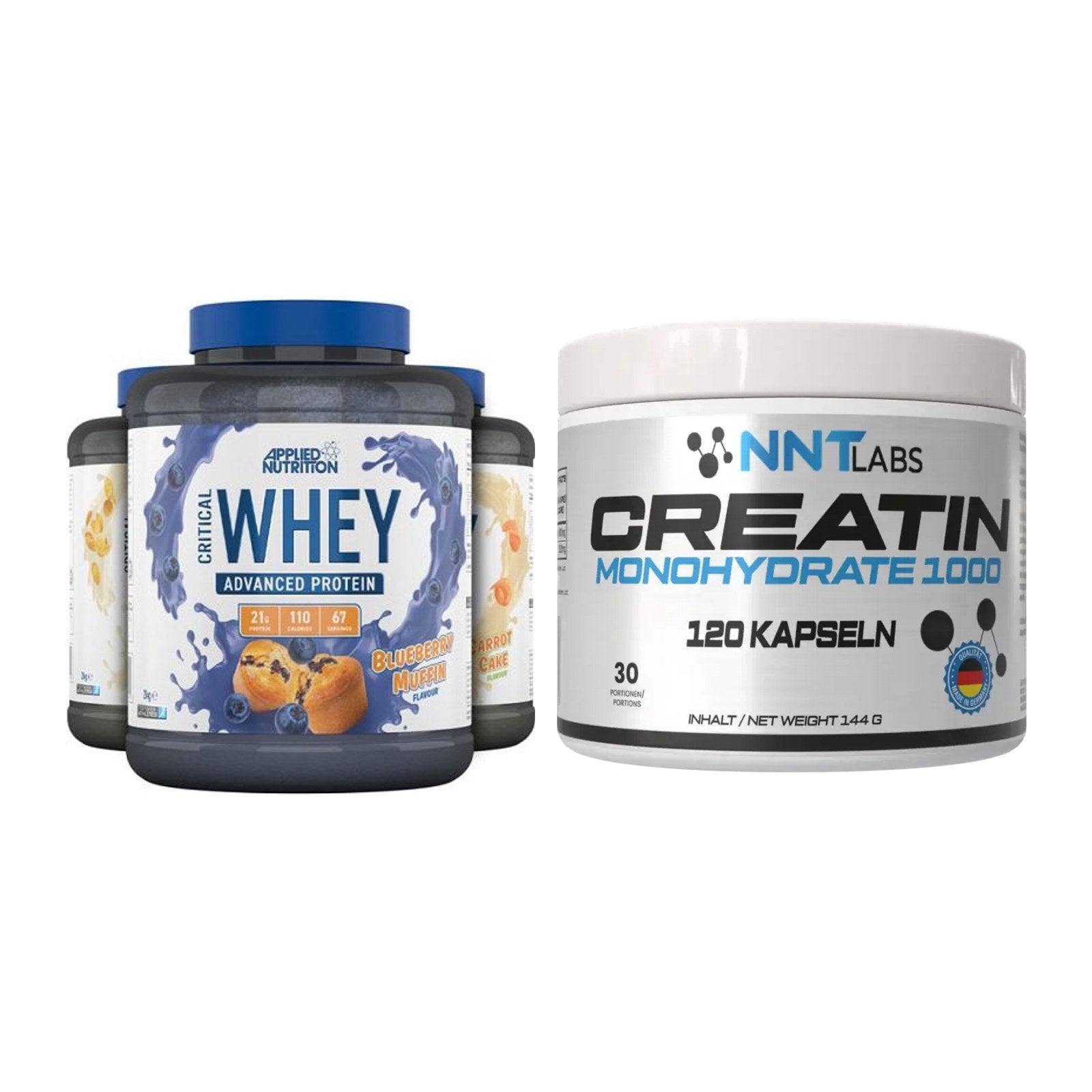 Muskelaufbau-Set: Applied Nutrition + NNT Creatin 1000 mg – alle enthaltenen Artikel