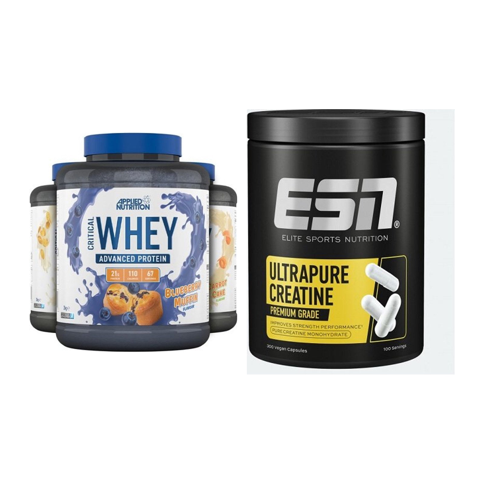 Muskelaufbau-Set: Applied Nutrition + ESN Ultrapure Creatine – alle enthaltenen Artikel