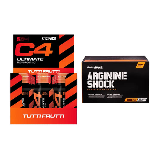 Trainings-Set: Cellucor C4 Ultimate + Body Attack Arginine Shock – alle enthaltenen Artikel