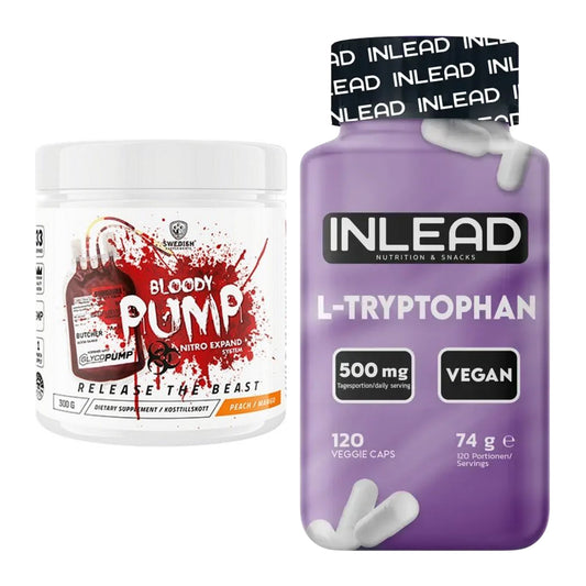 Trainings-Set: Swedish Supplements Bloody + INLEAD L-Tryptophan 500mg – alle enthaltenen Artikel