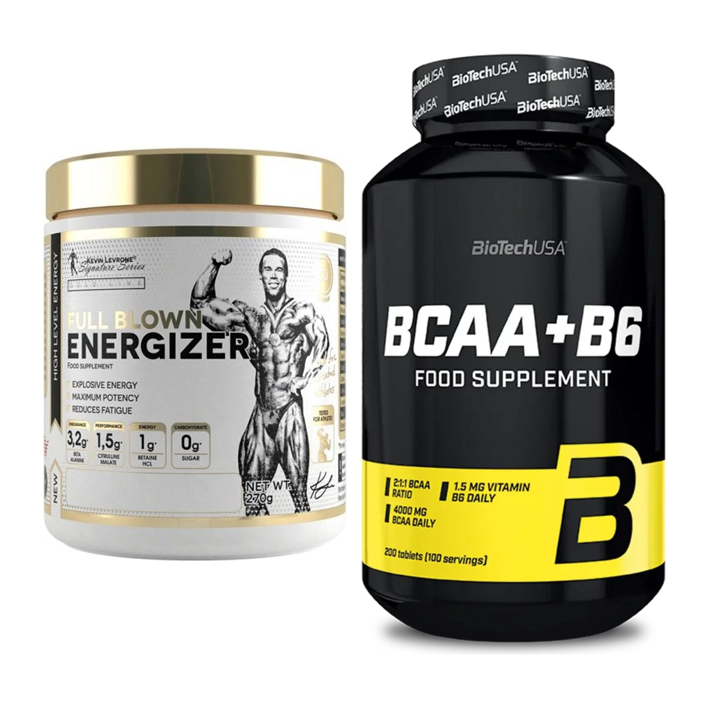 Trainings-Set: Kevin Levrone Full Blown + BioTech BCAA+B6 200 Tabl – alle enthaltenen Artikel