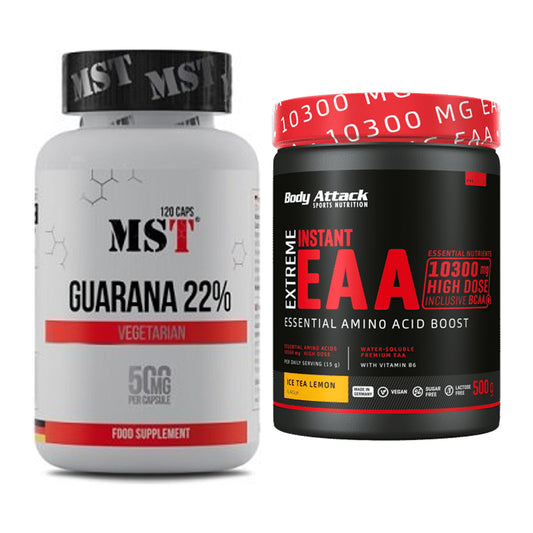 Trainings-Set: MST Guarana 22% + Body Attack Extreme Instant EAA – alle enthaltenen Artikel