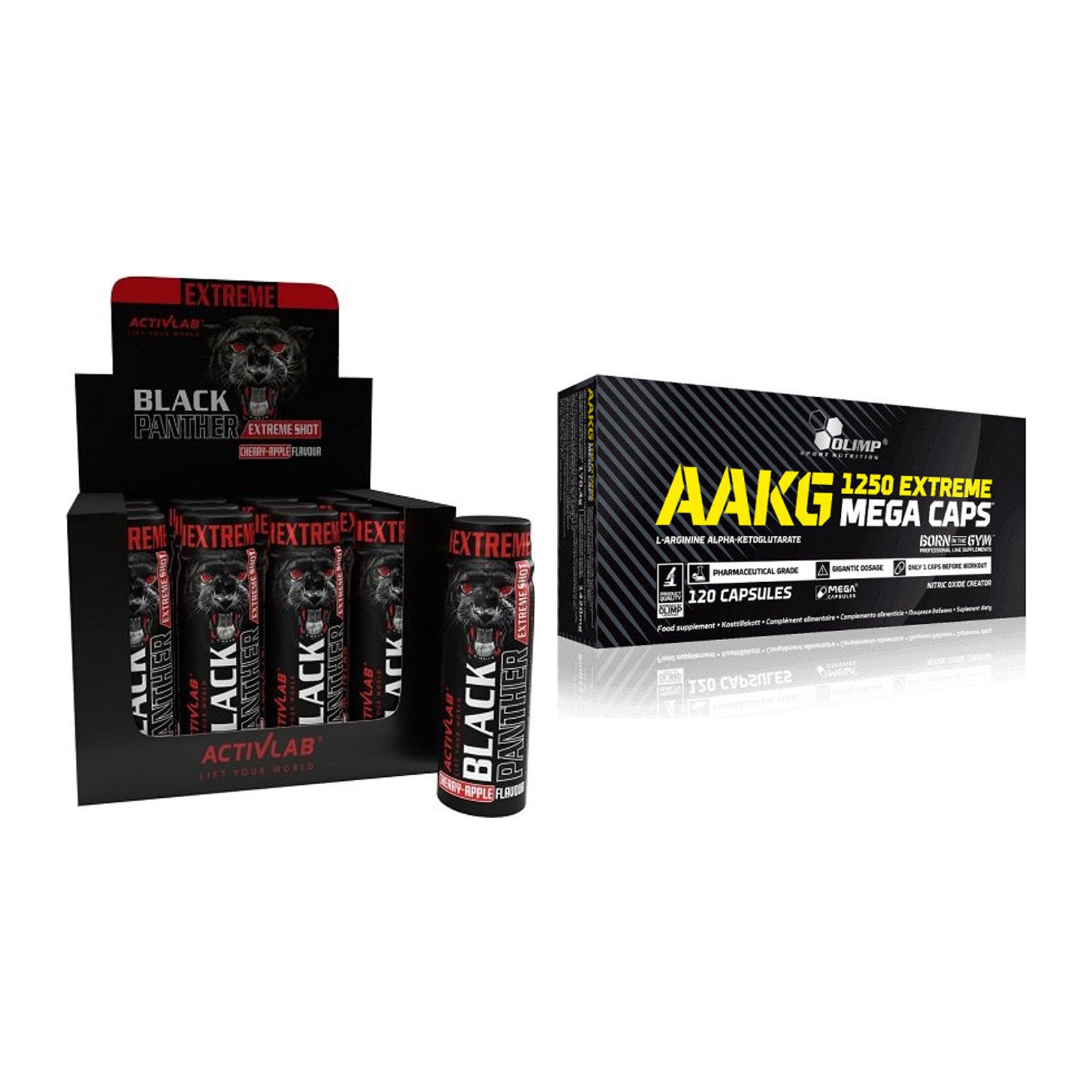 Trainings-Set: Activlab Black Panther + Olimp AAKG Extreme Mega – alle enthaltenen Artikel