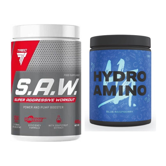 Trainings-Set: Trec Nutrition SAW Booster + Nanosupps Hydro Amino – alle enthaltenen Artikel