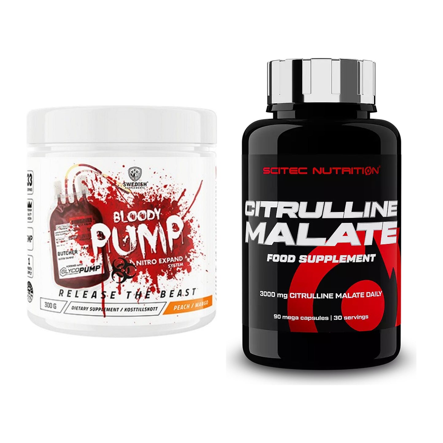 Trainings-Set: Swedish Supplements Bloody + Scitec Citrulline Malate – alle enthaltenen Artikel