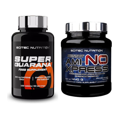 Trainings-Set: Scitec Super Guarana 100 Tabl. + Scitec Ami-NO Xpress – alle enthaltenen Artikel