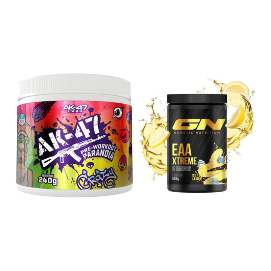 Trainings-Set: AK47 Labs Pre-Workout Paranoia + GN EAA Xtreme – alle enthaltenen Artikel