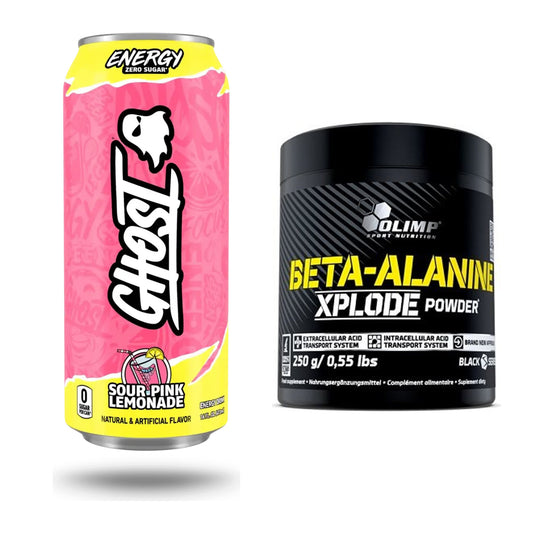 Trainings-Set: Ghost Energy + Olimp Beta-Alanine Xplode Powder – alle enthaltenen Artikel