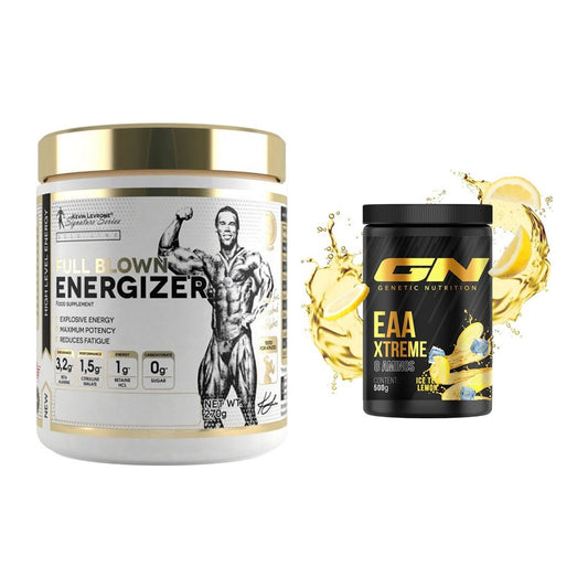 Trainings-Set: Kevin Levrone Full Blown Energizer + GN EAA Xtreme – alle enthaltenen Artikel