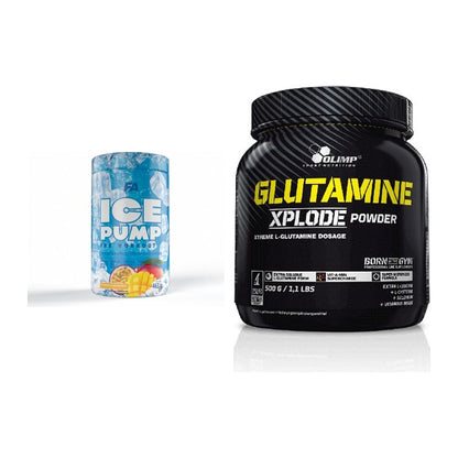 Trainings-Set: FA Nutrition ICE Pump + Olimp L-Glutamine Xplode – alle enthaltenen Artikel