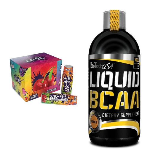 Trainings-Set: AK47 Labs AK47 Shots + BioTech Liquid BCAA – alle enthaltenen Artikel