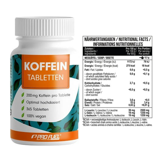 Trainings-Set: ProFuel Koffein (200mg) + MST BCAA Zero – alle enthaltenen Artikel