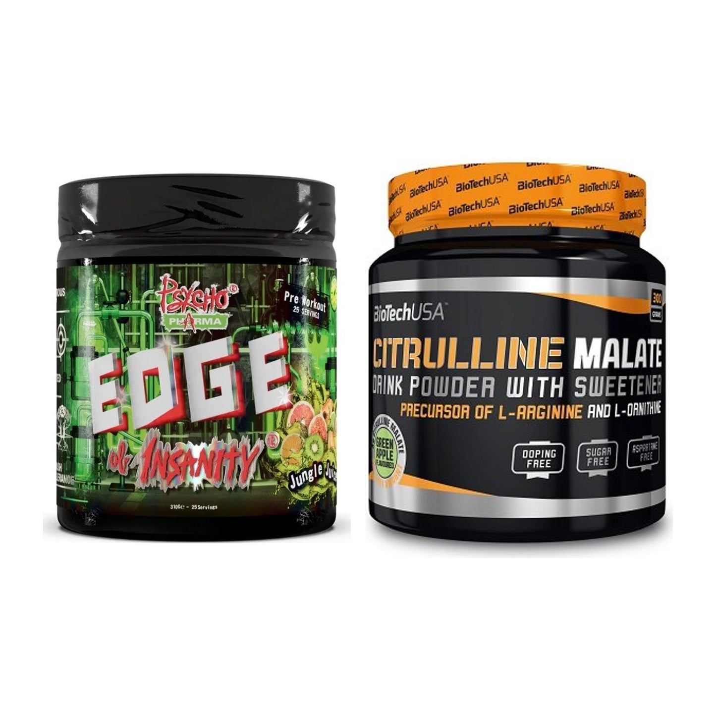 Trainings-Set: Psycho Pharma Edge + BioTech Citrulline Malate – alle enthaltenen Artikel