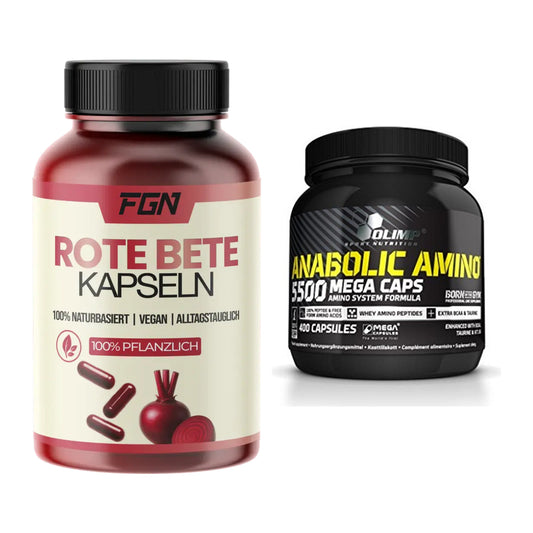 Trainings-Set: FGN Rote Beete + Olimp Anabolic Amino 5500 Mega – alle enthaltenen Artikel