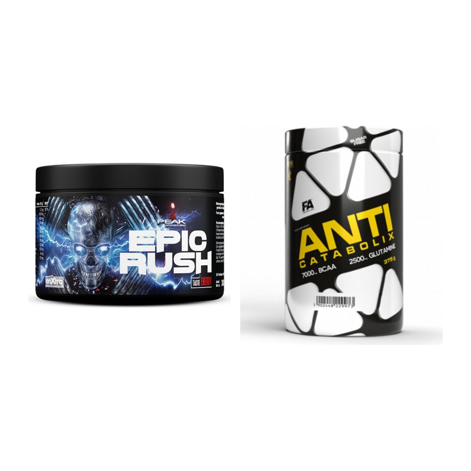 Trainings-Set: Peak Epic Rush + FA Nutrition Anticatabolix – alle enthaltenen Artikel