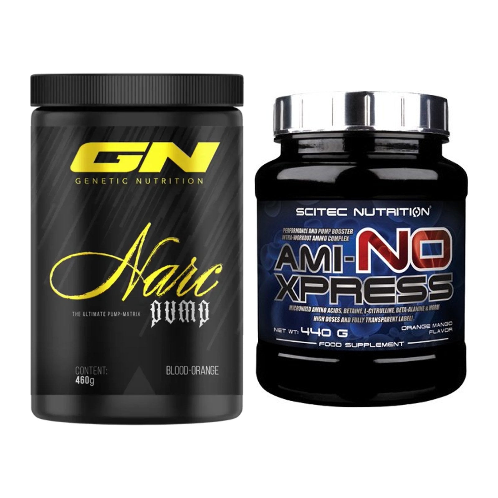 Trainings-Set: GN Narc Pump + Scitec Ami-NO Xpress – alle enthaltenen Artikel