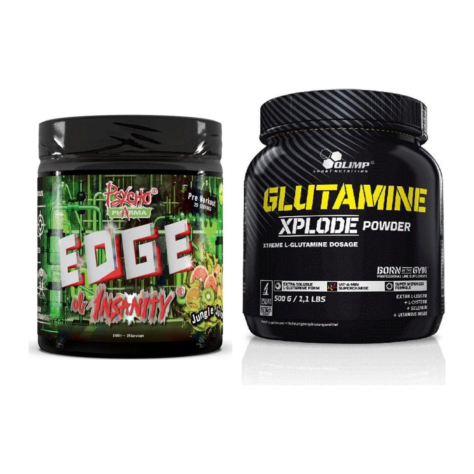 Trainings-Set: Psycho Pharma Edge + Olimp L-Glutamine Xplode – alle enthaltenen Artikel