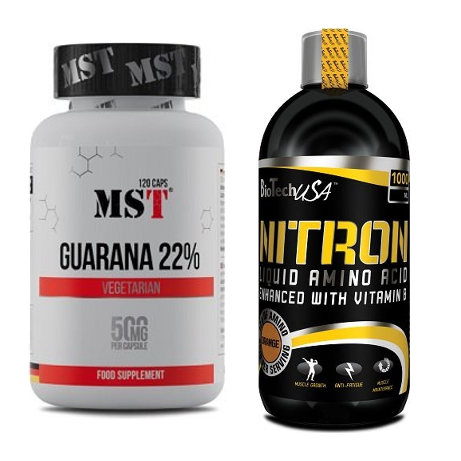 Trainings-Set: MST Guarana 22% + BioTech Liquid Amino – alle enthaltenen Artikel
