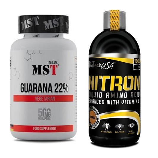 Trainings-Set: MST Guarana 22% + BioTech Liquid Amino – alle enthaltenen Artikel