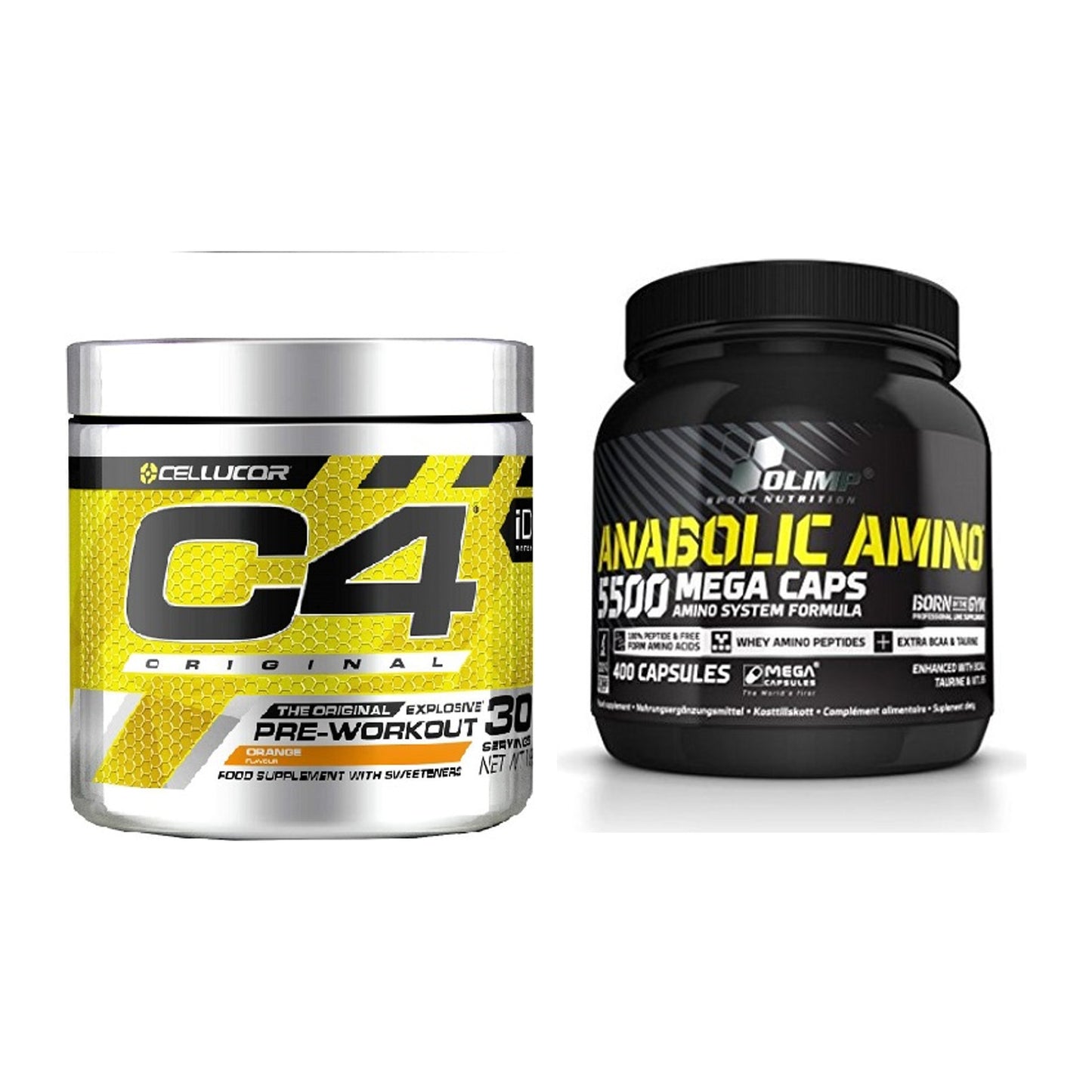 Trainings-Set: Cellucor C4 Original + Olimp Anabolic Amino 5500 – alle enthaltenen Artikel
