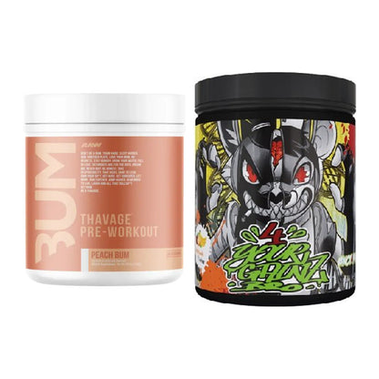 Тренировъчен комплект: RAW Nutrition CBUM Thavage + BPS-Pharma EAA's 4Your - включени всички артикули