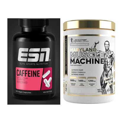 Trainings-Set: ESN Caffeine Caps + Kevin Levrone Maryland Muscle – alle enthaltenen Artikel