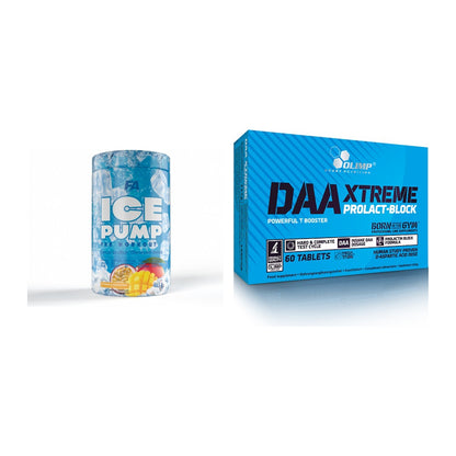 Trainings-Set: FA Nutrition ICE Pump Pre-Workout + Olimp DAA Xtreme – alle enthaltenen Artikel