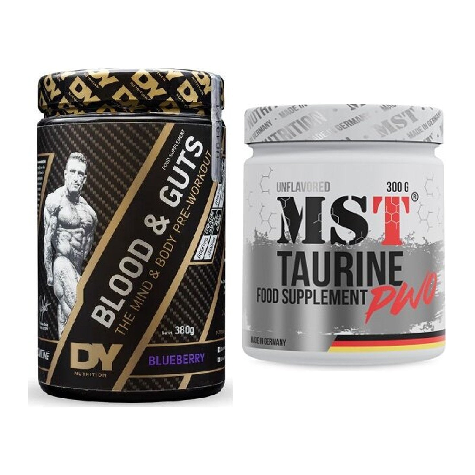 Trainings-Set: DY Nutrition Blood&Guts + MST Taurine – alle enthaltenen Artikel