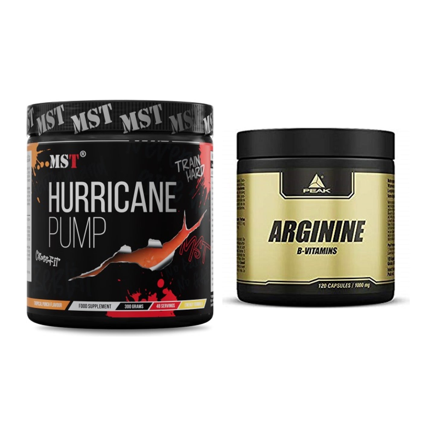 Trainings-Set: MST Hurricane Pump + Peak Arginin – alle enthaltenen Artikel