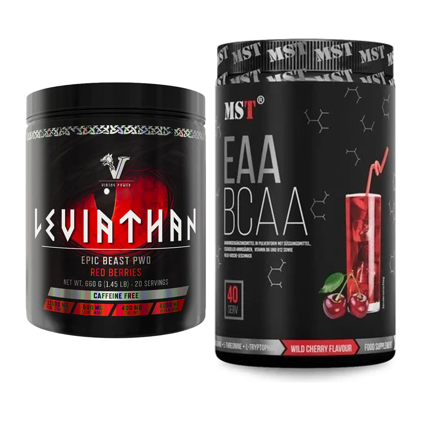 Trainings-Set: Viking Power Leviathan Hardcore + MST EAA & BCAA – alle enthaltenen Artikel