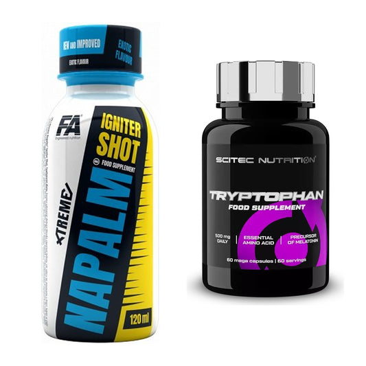 Trainings-Set: FA Nutrition Xtreme Napalm Igniter + Scitec Tryptophan – alle enthaltenen Artikel