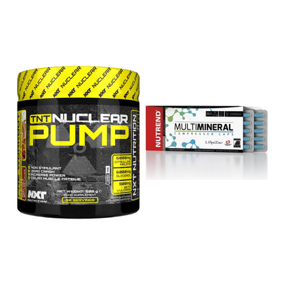 Trainings-Set: NXT Nutrition TNT Nuclear + Nutrend Multimineral – alle enthaltenen Artikel
