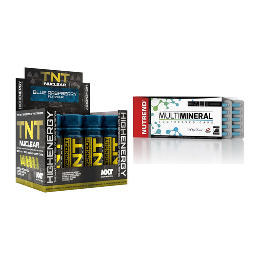 Trainings-Set: NXT Nutrition TNT Nuclear + Nutrend Multimineral – alle enthaltenen Artikel